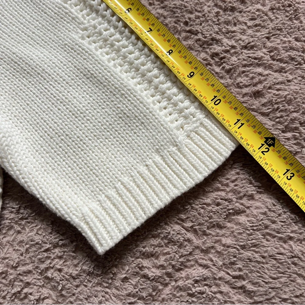 Sundance Cropped Coquette Cottage Sweater Women's‎ Size M - Picture 8 of 9